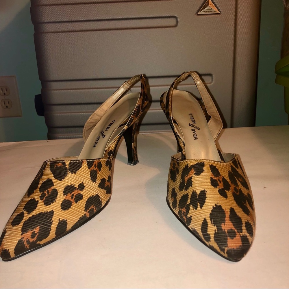 Head over Heels Women's Animal Print Sling Back 11